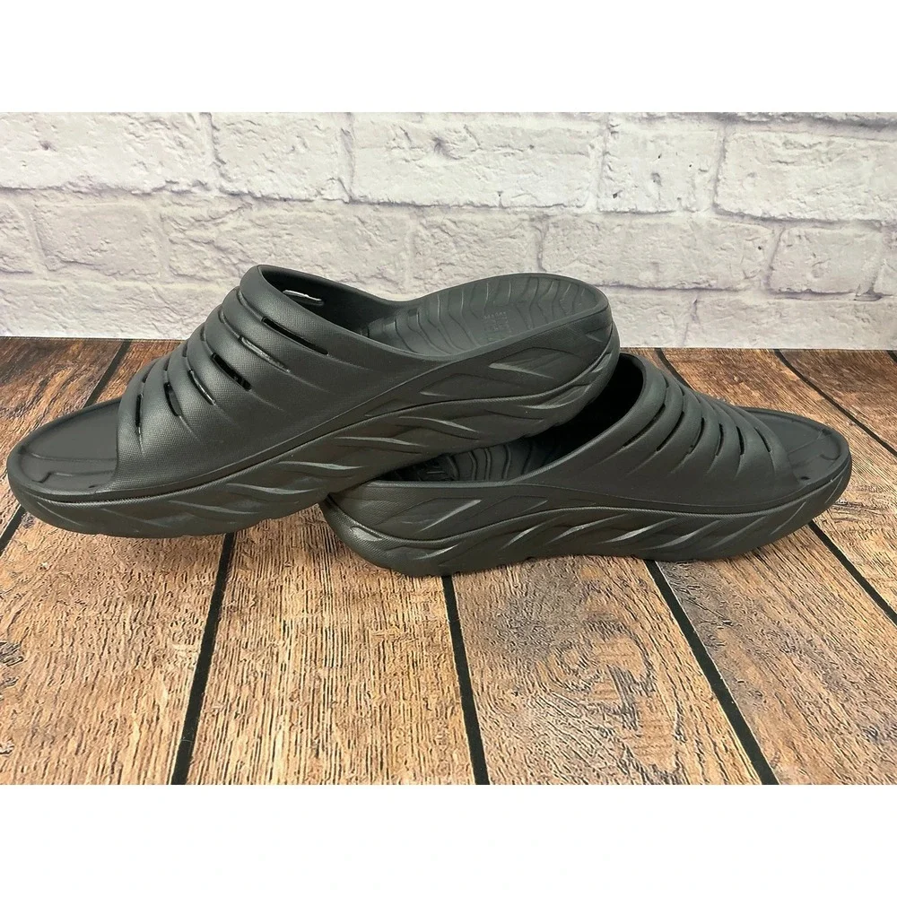 Hoka One One Ora Recovery Slide Men's Sandals Black Slip On Comfort Size 13